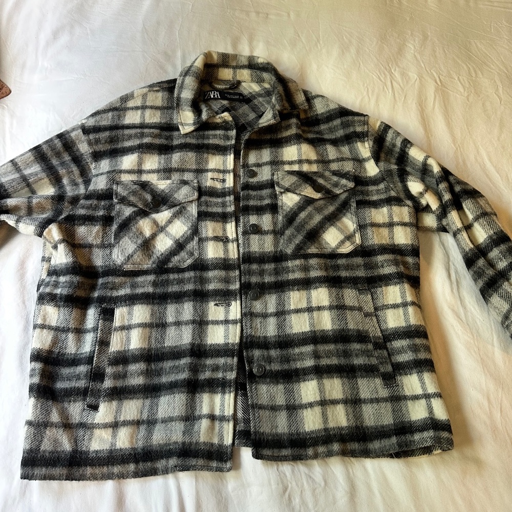 Zara Plaid Shacket